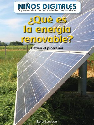 cover image of ¿Qué es la energía renovable?: Definir el problema (What Is Clean Energy? Defining the Problem)